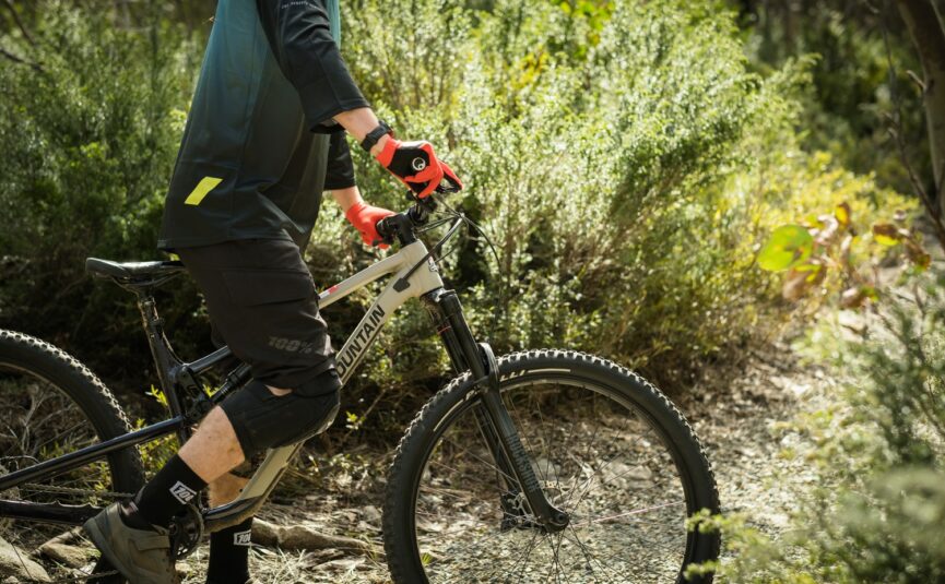 a person riding a bike